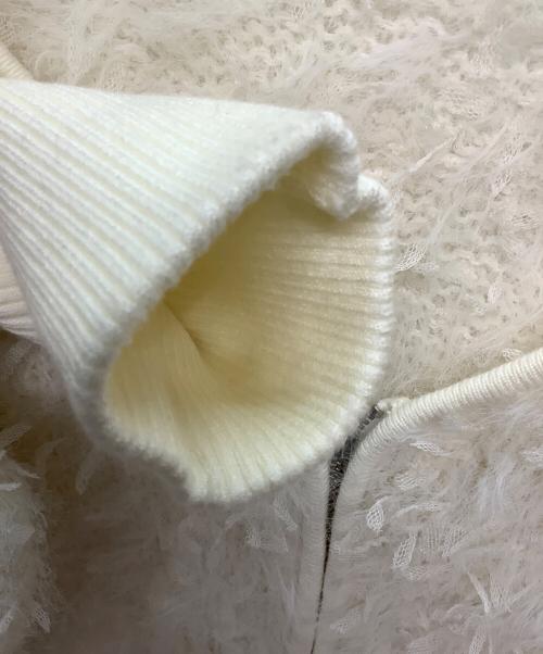 CAPRICIEUX LE'MAGE（カプリシューレマージュ）CAPRICIEUX LE'MAGE (カプリシューレマージュ) 厚手カーディガン ホワイト サイズ:Freeの古着・服飾アイテム