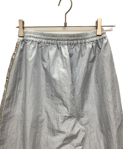 miicielmyum（miicielmyum）miicielmyum (miicielmyum) サテンラインワイドパンツ スカイブルー サイズ:Freeの古着・服飾アイテム