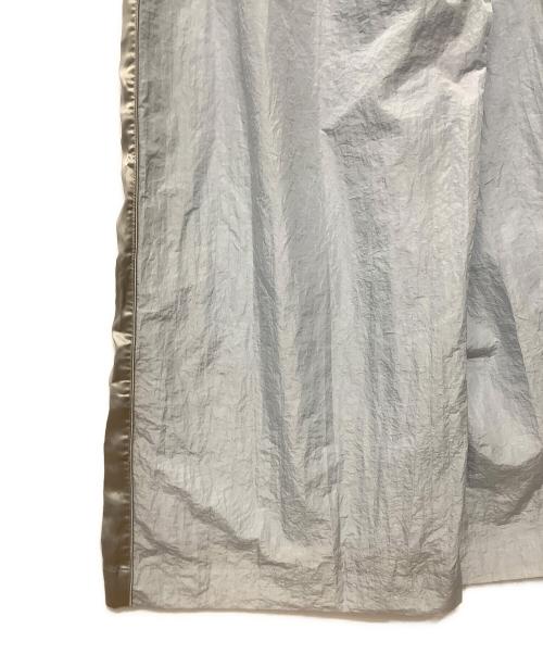 miicielmyum（miicielmyum）miicielmyum (miicielmyum) サテンラインワイドパンツ スカイブルー サイズ:Freeの古着・服飾アイテム