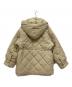 中古・古着 mystic (ミスティック) キルティングフードコート ベージュ サイズ:2：5000円