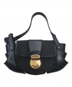 FENDIフェンディ）の古着「ズッキーノ バケット ワンショルダーバッグ」｜ブラック