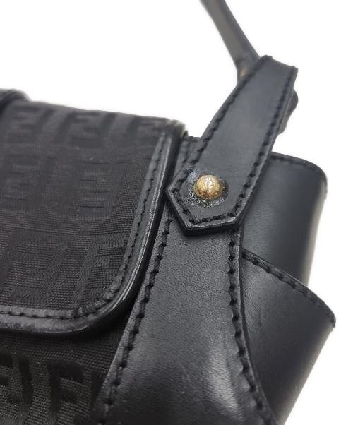 FENDI（フェンディ）FENDI (フェンディ) ズッキーノ バケット ワンショルダーバッグ ブラックの古着・服飾アイテム