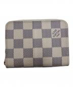 LOUIS VUITTONルイ ヴィトン）の古着「ジッピーコインパース ダミエ・アズール」｜ホワイト