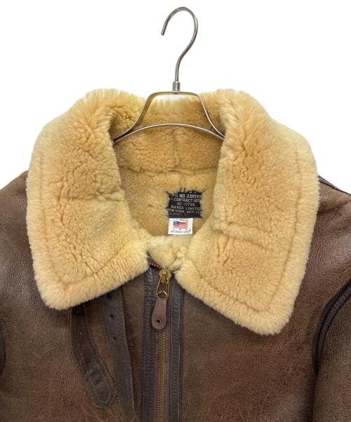 AVIREX（アヴィレックス）AVIREX (アヴィレックス) 80s USA製 B-3 ムートンジャケット ブラウン サイズ:40の古着・服飾アイテム