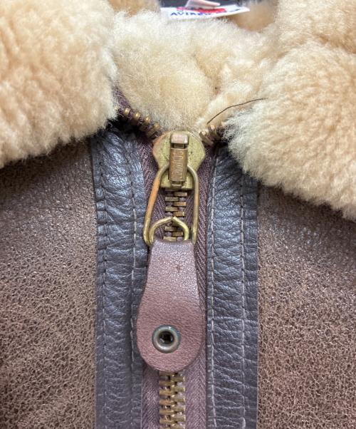 AVIREX（アヴィレックス）AVIREX (アヴィレックス) 80s USA製 B-3 ムートンジャケット ブラウン サイズ:40の古着・服飾アイテム