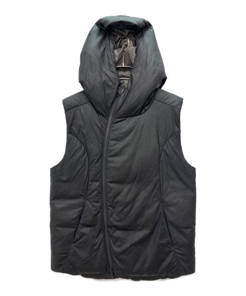 EMPORIO ARMANI（エンポリオアルマーニ）EMPORIO ARMANI (エンポリオアルマーニ) フード付ベスト ブラック サイズ:Mの古着・服飾アイテム