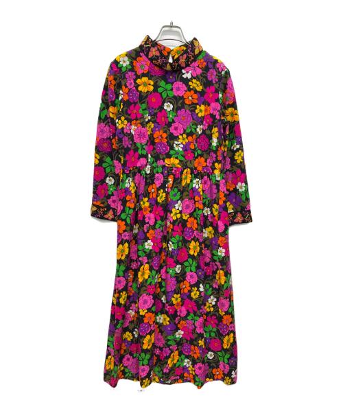 FREAK'S STORE（フリークスストア）FREAK'S STORE (フリークスストア) 長袖ワンピース ブラック×ピンク サイズ:Fの古着・服飾アイテム