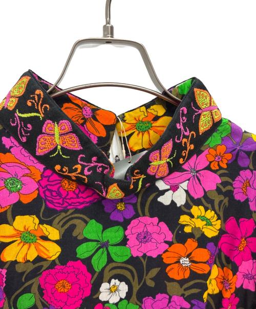 FREAK'S STORE（フリークスストア）FREAK'S STORE (フリークスストア) 長袖ワンピース ブラック×ピンク サイズ:Fの古着・服飾アイテム