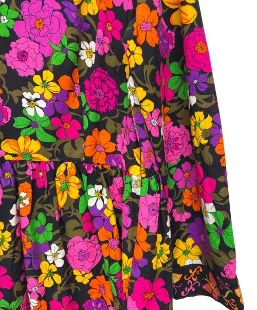 FREAK'S STORE（フリークスストア）FREAK'S STORE (フリークスストア) 長袖ワンピース ブラック×ピンク サイズ:Fの古着・服飾アイテム