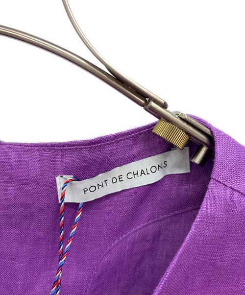 PONT DE CHALONS（ポンデシャロン）PONT DE CHALONS (ポンデシャロン) 半袖ワンピース パープル サイズ:Fの古着・服飾アイテム