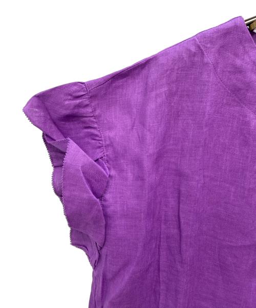 PONT DE CHALONS（ポンデシャロン）PONT DE CHALONS (ポンデシャロン) 半袖ワンピース パープル サイズ:Fの古着・服飾アイテム