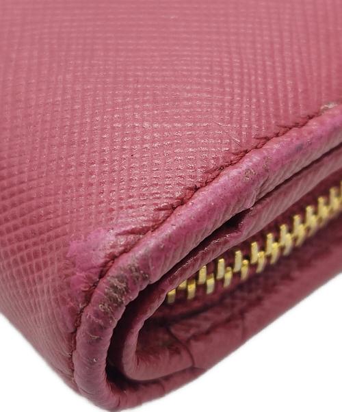 PRADA（プラダ）PRADA (プラダ) コンパクトウォレット ピンクの古着・服飾アイテム