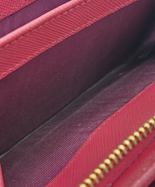 PRADA（プラダ）PRADA (プラダ) コンパクトウォレット ピンクの古着・服飾アイテム