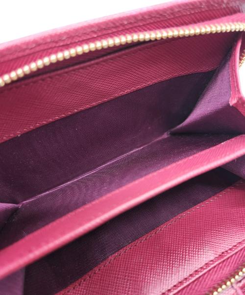 PRADA（プラダ）PRADA (プラダ) コンパクトウォレット ピンクの古着・服飾アイテム