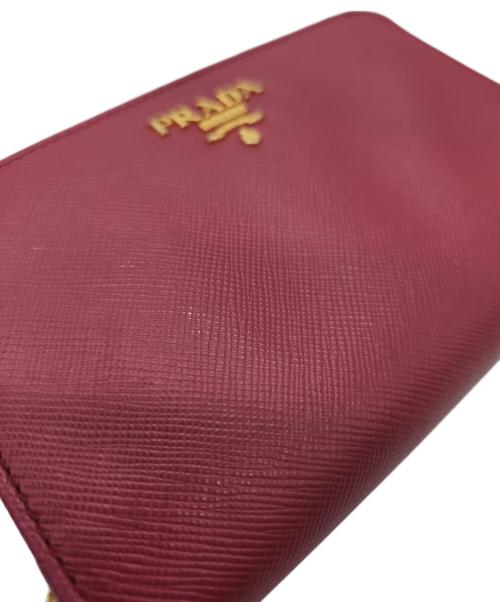PRADA（プラダ）PRADA (プラダ) コンパクトウォレット ピンクの古着・服飾アイテム