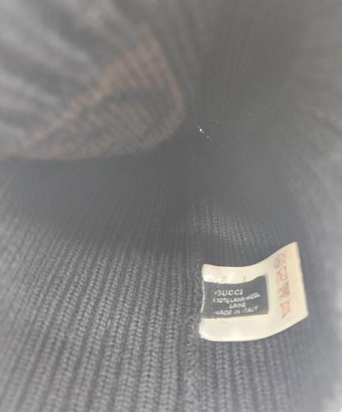 GUCCI（グッチ）GUCCI (グッチ) ニット帽 ブラックの古着・服飾アイテム