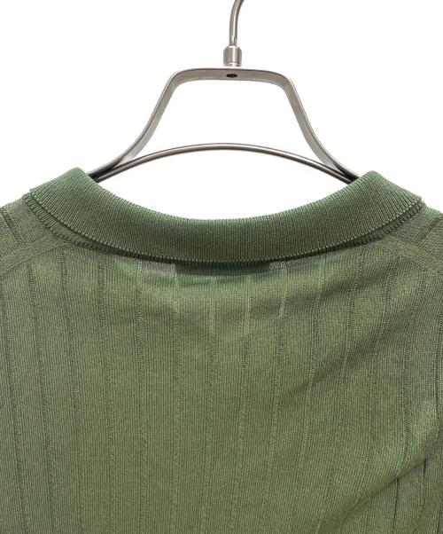 JOHN SMEDLEY（ジョンスメドレー）JOHN SMEDLEY (ジョンスメドレー) リブニットポロ グリーン サイズ:Sの古着・服飾アイテム