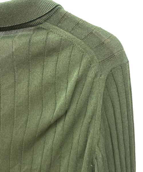 JOHN SMEDLEY（ジョンスメドレー）JOHN SMEDLEY (ジョンスメドレー) リブニットポロ グリーン サイズ:Sの古着・服飾アイテム