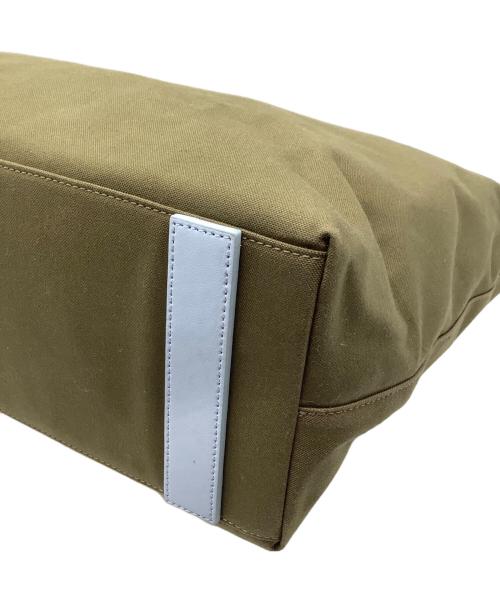 PAUL SMITH（ポールスミス）PAUL SMITH (ポールスミス) バイカラートートバッグ スカイブルー×オリーブの古着・服飾アイテム