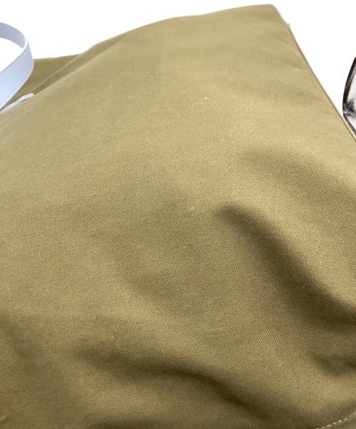 PAUL SMITH（ポールスミス）PAUL SMITH (ポールスミス) バイカラートートバッグ スカイブルー×オリーブの古着・服飾アイテム