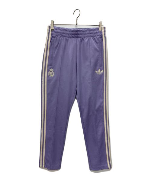 adidas Originals（アディダスオリジナル）adidas originals (アディダスオリジナル) レアル・マドリードトラックパンツ パープル×ホワイト サイズ:XLの古着・服飾アイテム