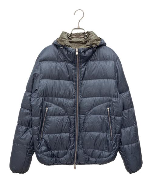 HERNO（ヘルノ）HERNO (ヘルノ) リバーシブルダウンジャケット ネイビー×ブラウン サイズ:SIZE 48の古着・服飾アイテム