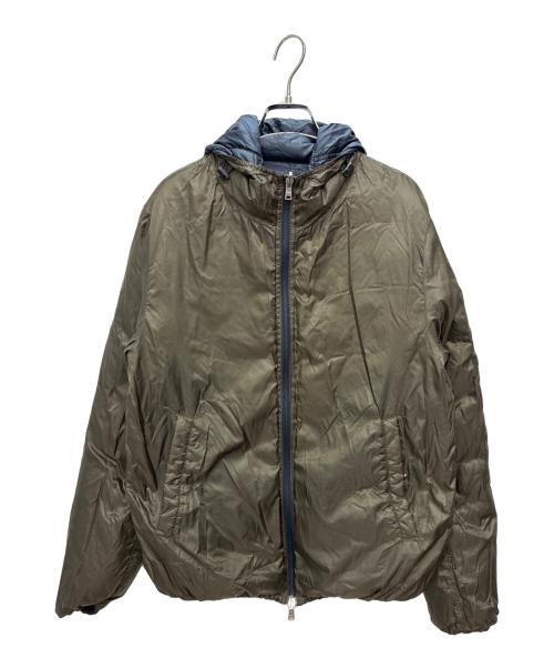 HERNO（ヘルノ）HERNO (ヘルノ) リバーシブルダウンジャケット ネイビー×ブラウン サイズ:SIZE 48の古着・服飾アイテム