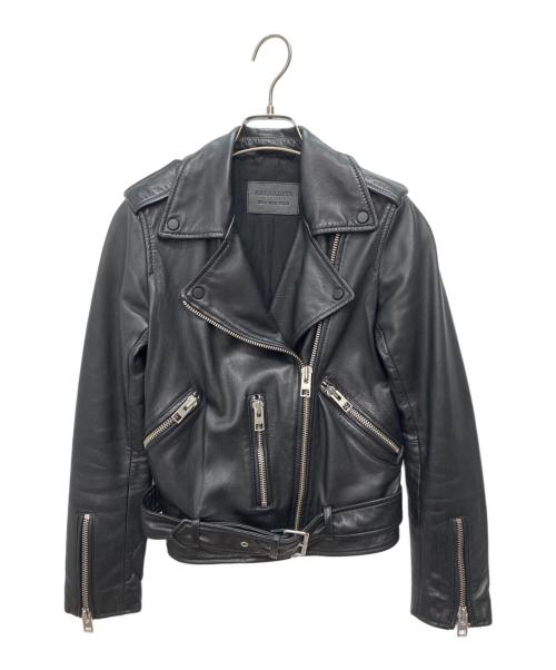 ALL SAINTS（オールセインツ）ALL SAINTS (オールセインツ) ライダースジャケット ブラック サイズ:32の古着・服飾アイテム