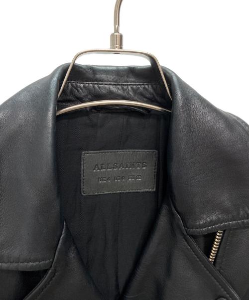 ALL SAINTS（オールセインツ）ALL SAINTS (オールセインツ) ライダースジャケット ブラック サイズ:32の古着・服飾アイテム