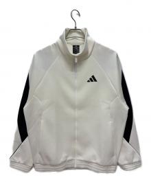 adidas（アディダス）の古着「トラックジャケット ウインドフルジップ スタジアム トラックトップ」｜ホワイト
