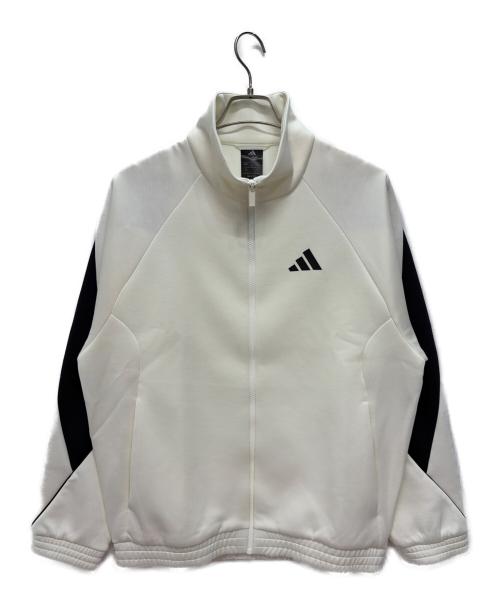 adidas（アディダス）adidas (アディダス) トラックジャケット ウインドフルジップ スタジアム トラックトップ ホワイト サイズ:Mの古着・服飾アイテム