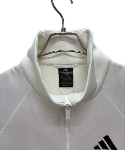 adidas（アディダス）adidas (アディダス) トラックジャケット ウインドフルジップ スタジアム トラックトップ ホワイト サイズ:Mの古着・服飾アイテム