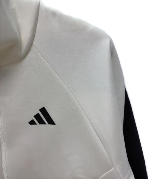 adidas（アディダス）adidas (アディダス) トラックジャケット ウインドフルジップ スタジアム トラックトップ ホワイト サイズ:Mの古着・服飾アイテム