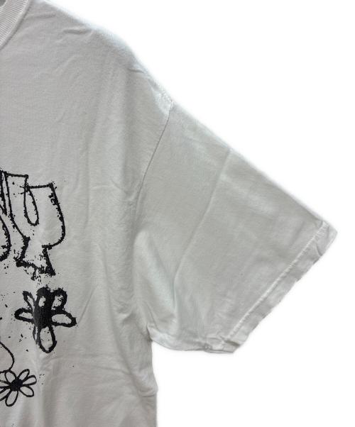 stussy（ステューシー）stussy (ステューシー) プリントTシャツ ホワイト サイズ:Lの古着・服飾アイテム