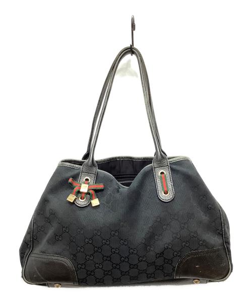 GUCCI（グッチ）GUCCI (グッチ) プリンシー トートバッグ ブラックの古着・服飾アイテム