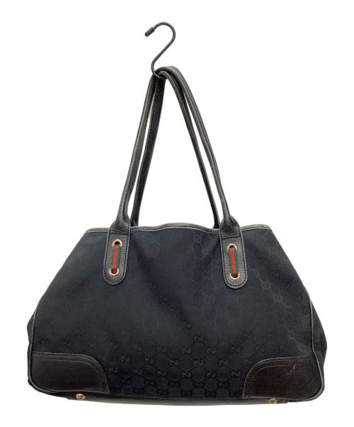 GUCCI（グッチ）GUCCI (グッチ) プリンシー トートバッグ ブラックの古着・服飾アイテム