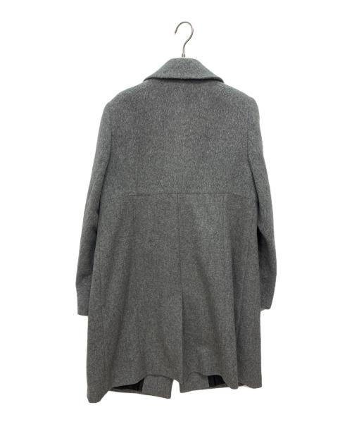 BURBERRY LONDON（バーバリーロンドン）BURBERRY LONDON (バーバリーロンドン) ウール比翼ステンカラーコート グレー サイズ:46の古着・服飾アイテム