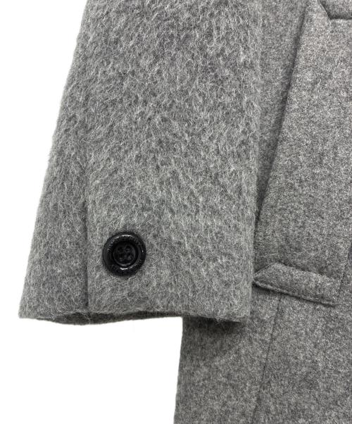 BURBERRY LONDON（バーバリーロンドン）BURBERRY LONDON (バーバリーロンドン) ウール比翼ステンカラーコート グレー サイズ:46の古着・服飾アイテム