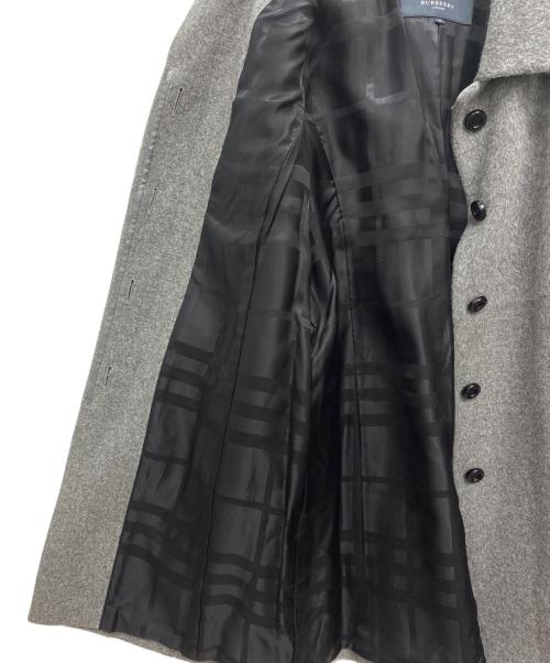 BURBERRY LONDON（バーバリーロンドン）BURBERRY LONDON (バーバリーロンドン) ウール比翼ステンカラーコート グレー サイズ:46の古着・服飾アイテム