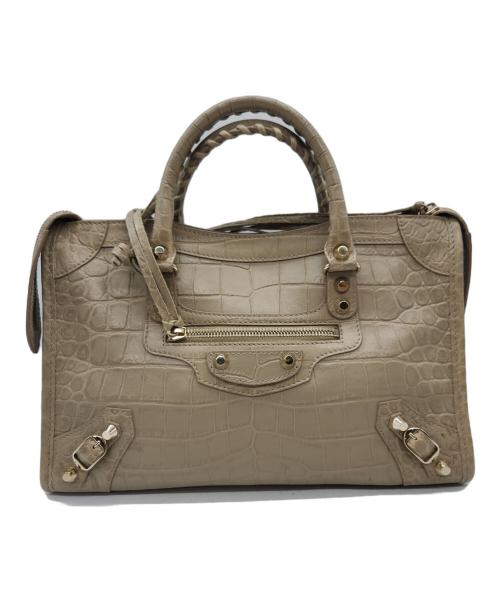 BALENCIAGA（バレンシアガ）BALENCIAGA (バレンシアガ) 2WAYバッグ ベージュの古着・服飾アイテム