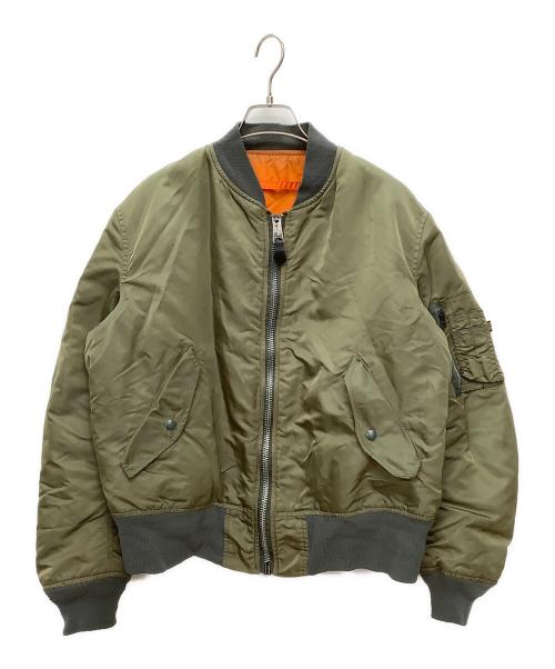 ALPHA（アルファ）ALPHA (アルファ) ヴィンテージMA-1ジャケット グリーン サイズ:Mの古着・服飾アイテム