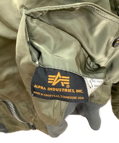 ALPHA（アルファ）ALPHA (アルファ) ヴィンテージMA-1ジャケット グリーン サイズ:Mの古着・服飾アイテム