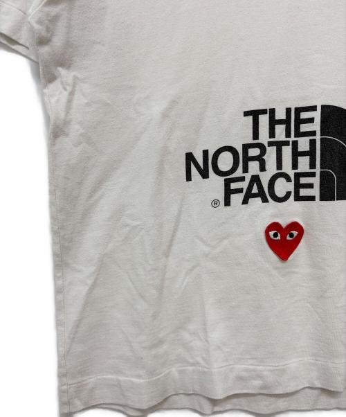 THE NORTH FACE（ザ ノース フェイス）THE NORTH FACE (ザ ノース フェイス) PLAY COMME des GARCONS (プレイコムデギャルソン) 半袖カットソー ホワイト サイズ:Sの古着・服飾アイテム