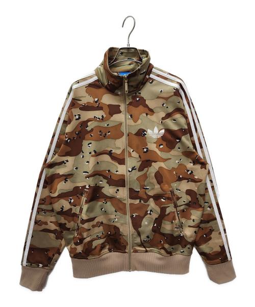 adidas Originals（アディダスオリジナル）adidas originals (アディダスオリジナル) トラックジャケット グリーン×ブラウン サイズ:Mの古着・服飾アイテム