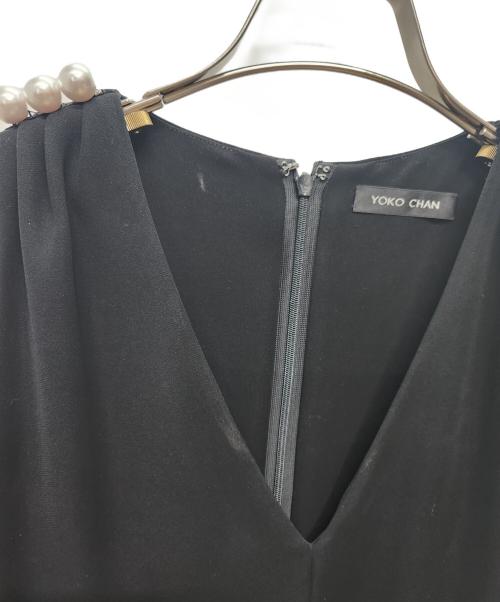 YOKO CHAN（ヨーコチャン）YOKO CHAN (ヨーコチャン) ノースリーブ・キャミソールワンピース ブラック サイズ:38の古着・服飾アイテム