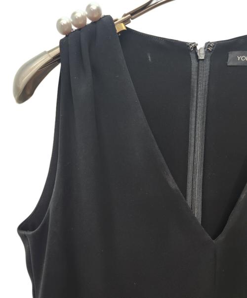 YOKO CHAN（ヨーコチャン）YOKO CHAN (ヨーコチャン) ノースリーブ・キャミソールワンピース ブラック サイズ:38の古着・服飾アイテム