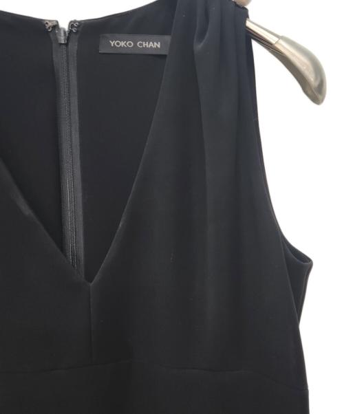YOKO CHAN（ヨーコチャン）YOKO CHAN (ヨーコチャン) ノースリーブ・キャミソールワンピース ブラック サイズ:38の古着・服飾アイテム