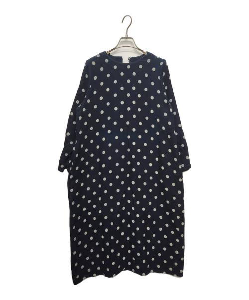 45rpm（45アールピーエム）45rpm (45アールピーエム) 長袖ワンピース ブルー サイズ:2の古着・服飾アイテム