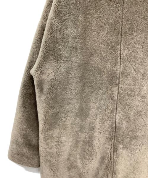 BEAUTY&YOUTH UNITED ARROWS（ビューティーアンドユースユナイテッドアローズ）BEAUTY&YOUTH UNITED ARROWS (ビューティーアンドユースユナイテッドアローズ) エコファー ノーカラーコート ブラウン サイズ:Sの古着・服飾アイテム