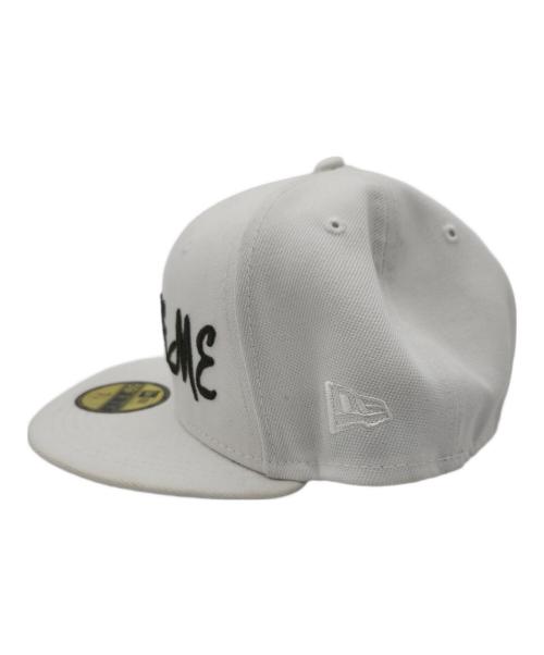 SUPREME（シュプリーム）Supreme (シュプリーム) New Era (ニューエラ) キャップ ホワイト×グリーンの古着・服飾アイテム